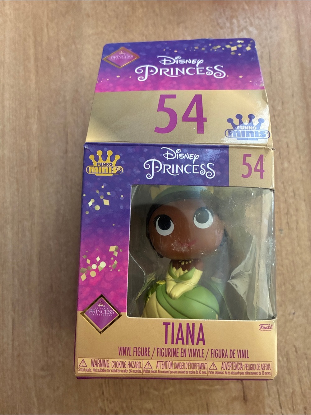 Funko Disney Princess Tiana Mini Figure - Green, Gold, Purple